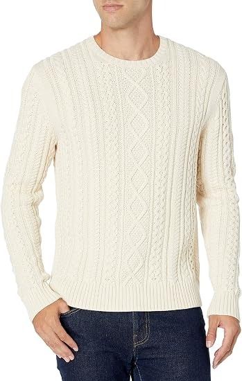 Cream Cable Knit Sweater imagen 1